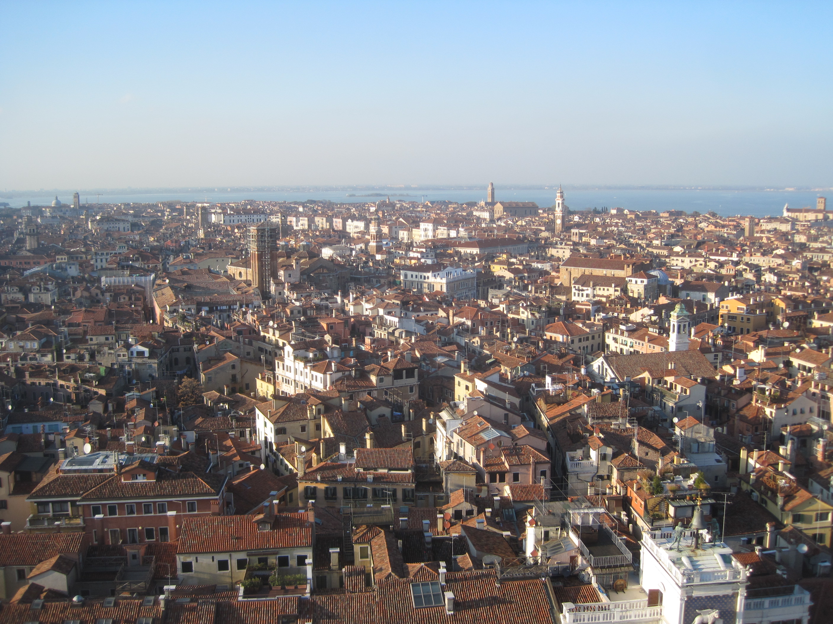 The rooftops of Venice from the Campanile