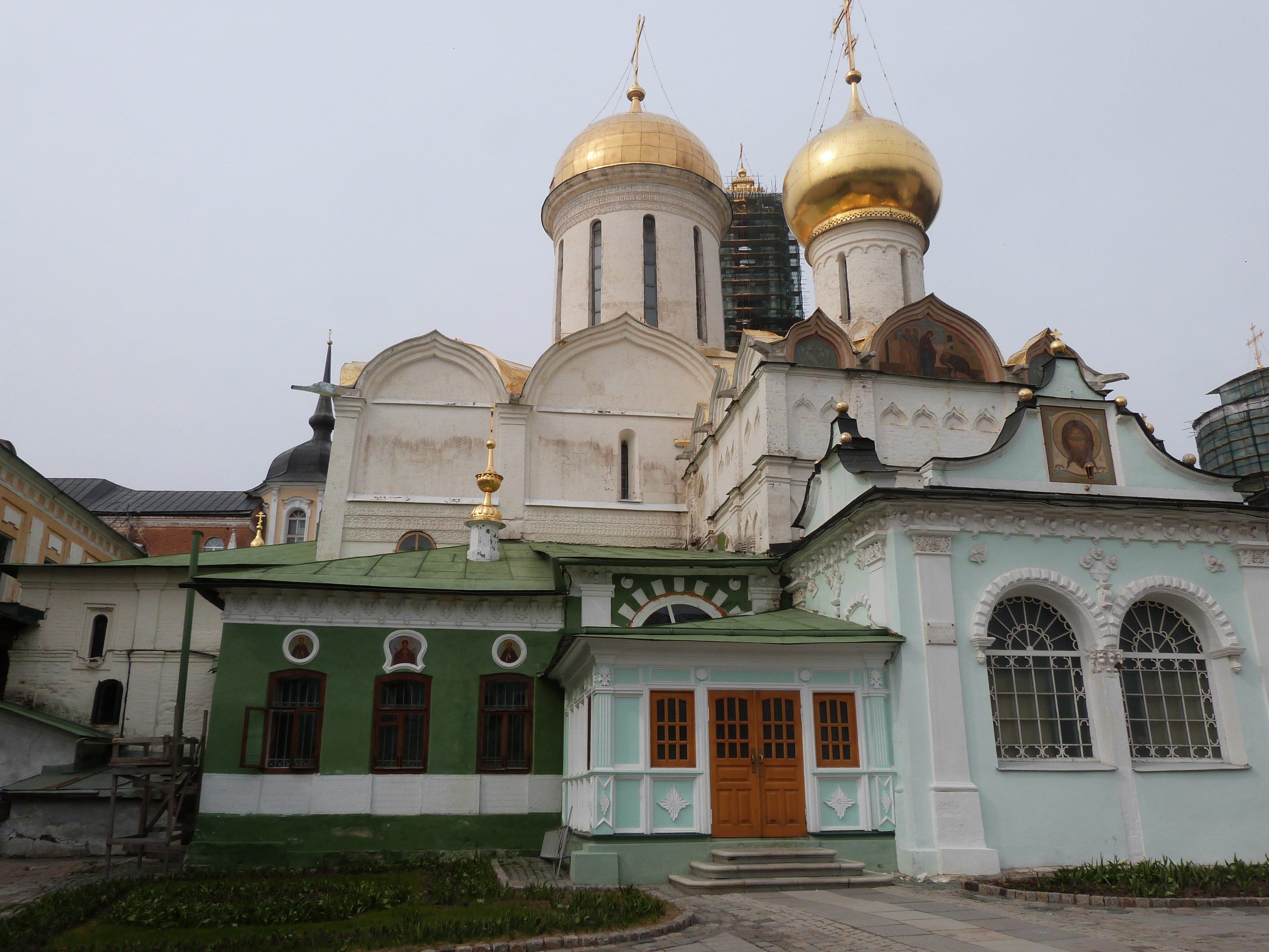 One of the churches in the Sergiev Posad kremlin