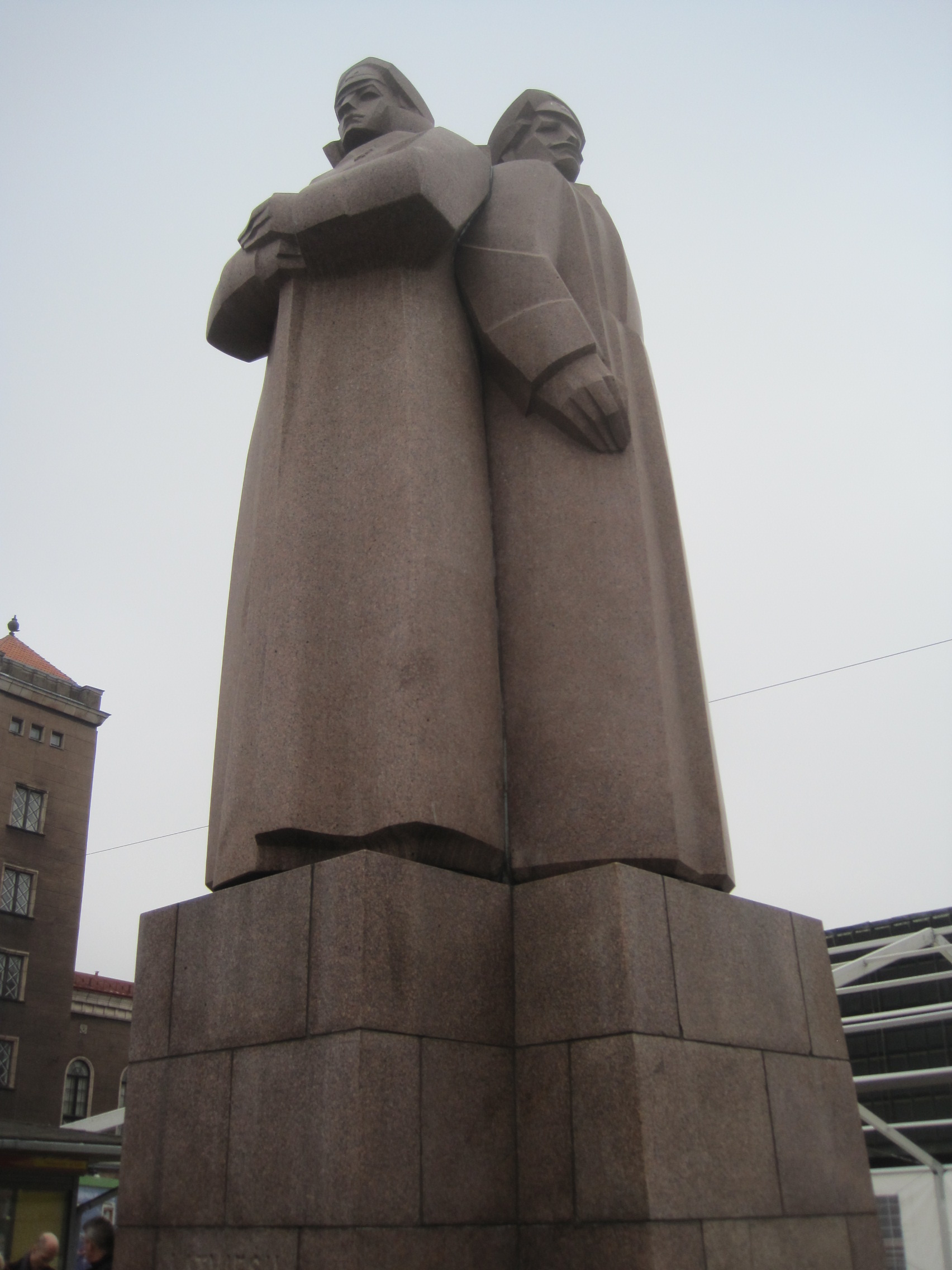 Soviet-era Riflemen monument