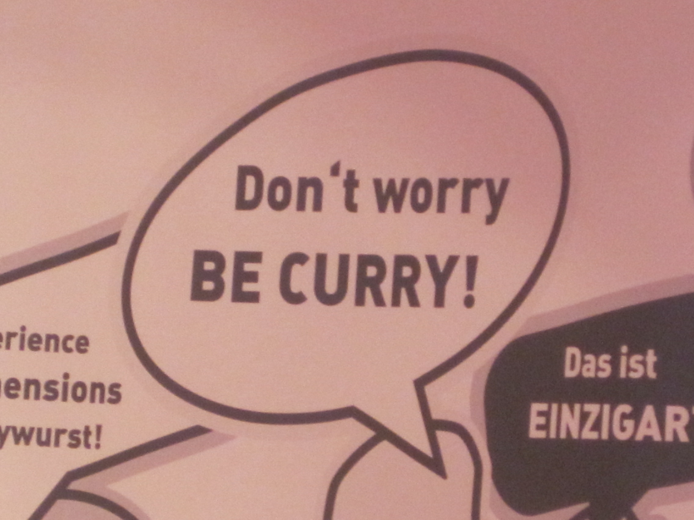 Positive vibes at the Currywurst Museum in Berlin