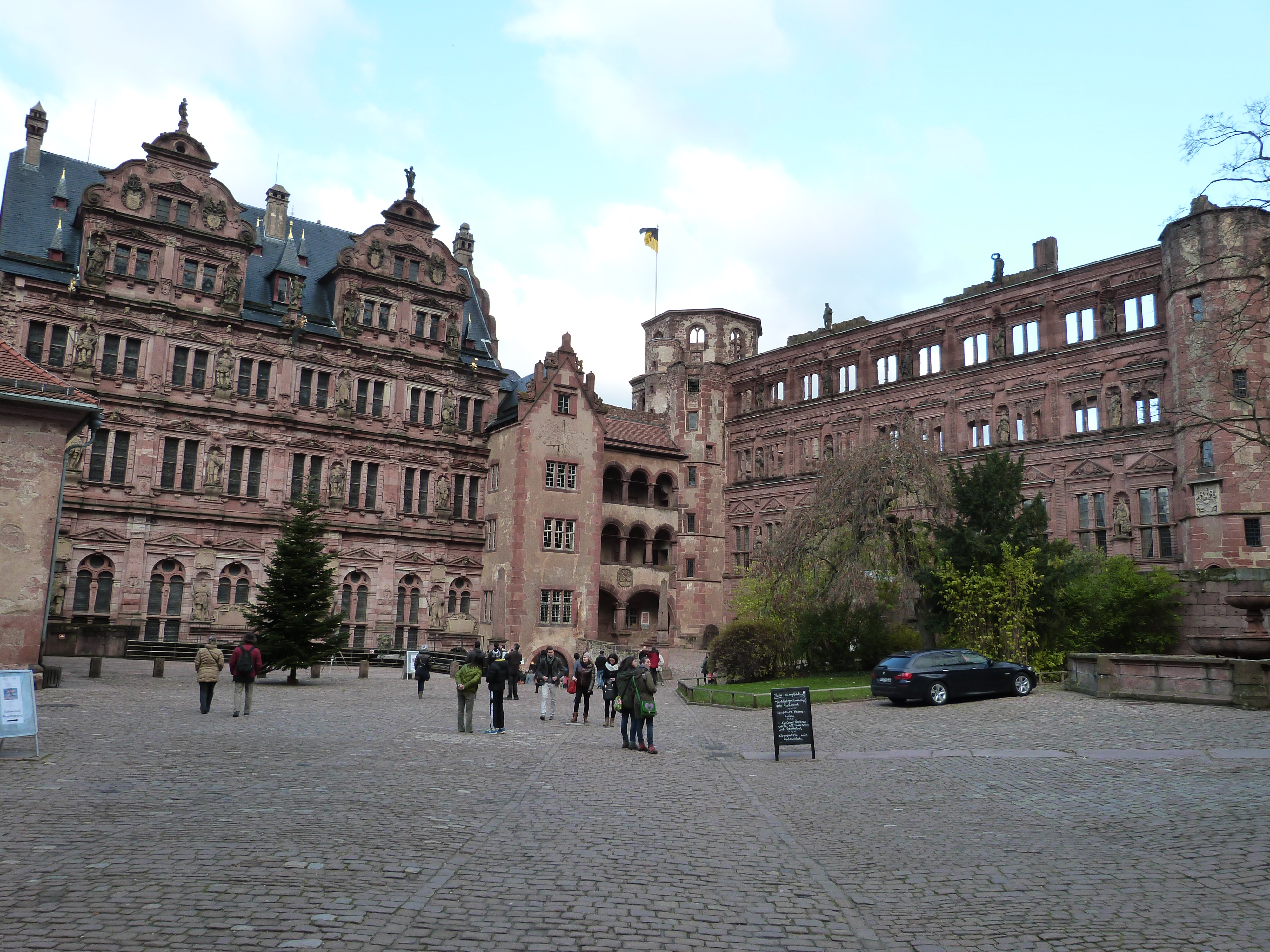 Castle courtyard, Heidelberg