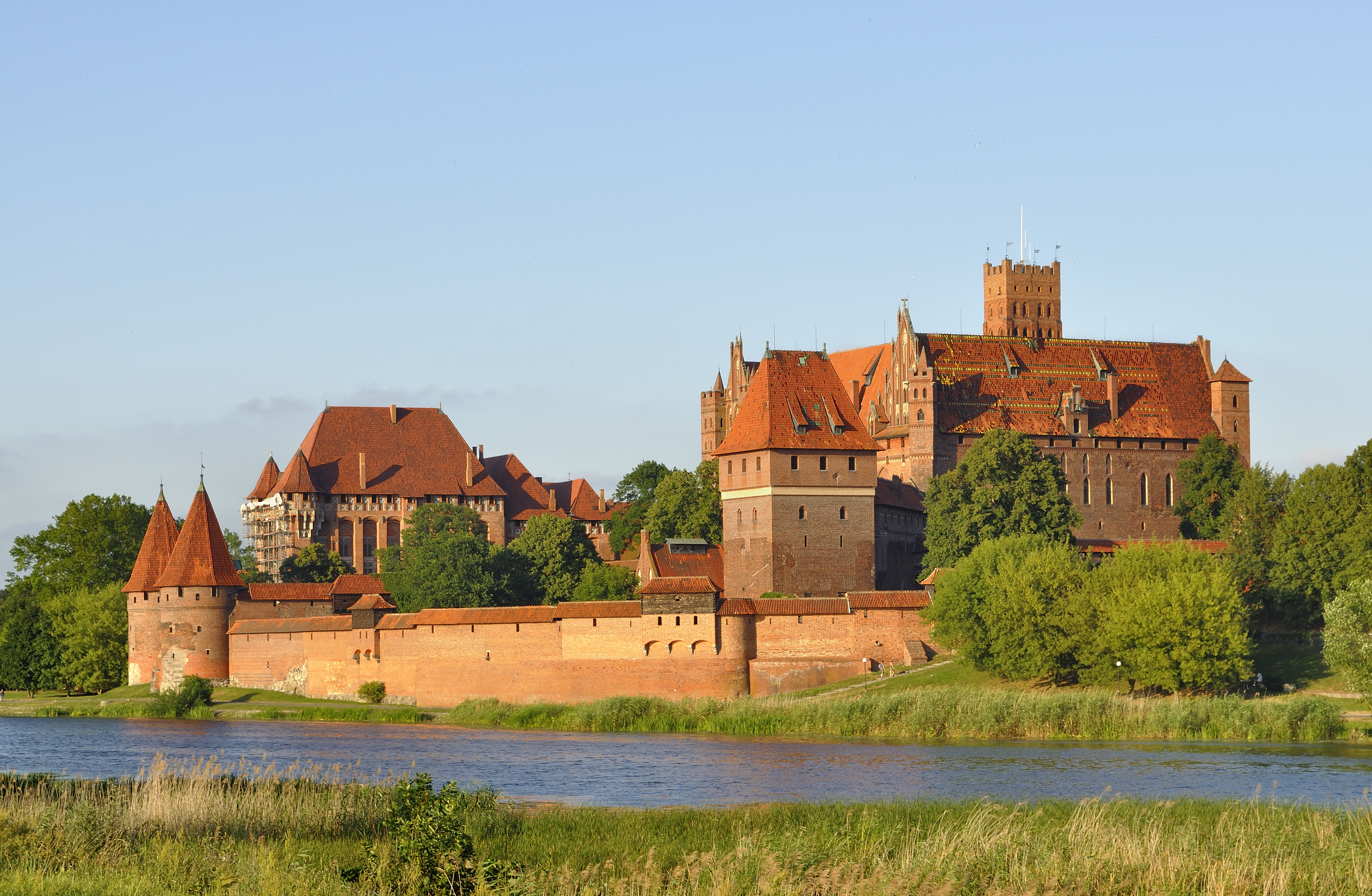 Panorama of Malbork Castle, courtesy of WikiCommons
