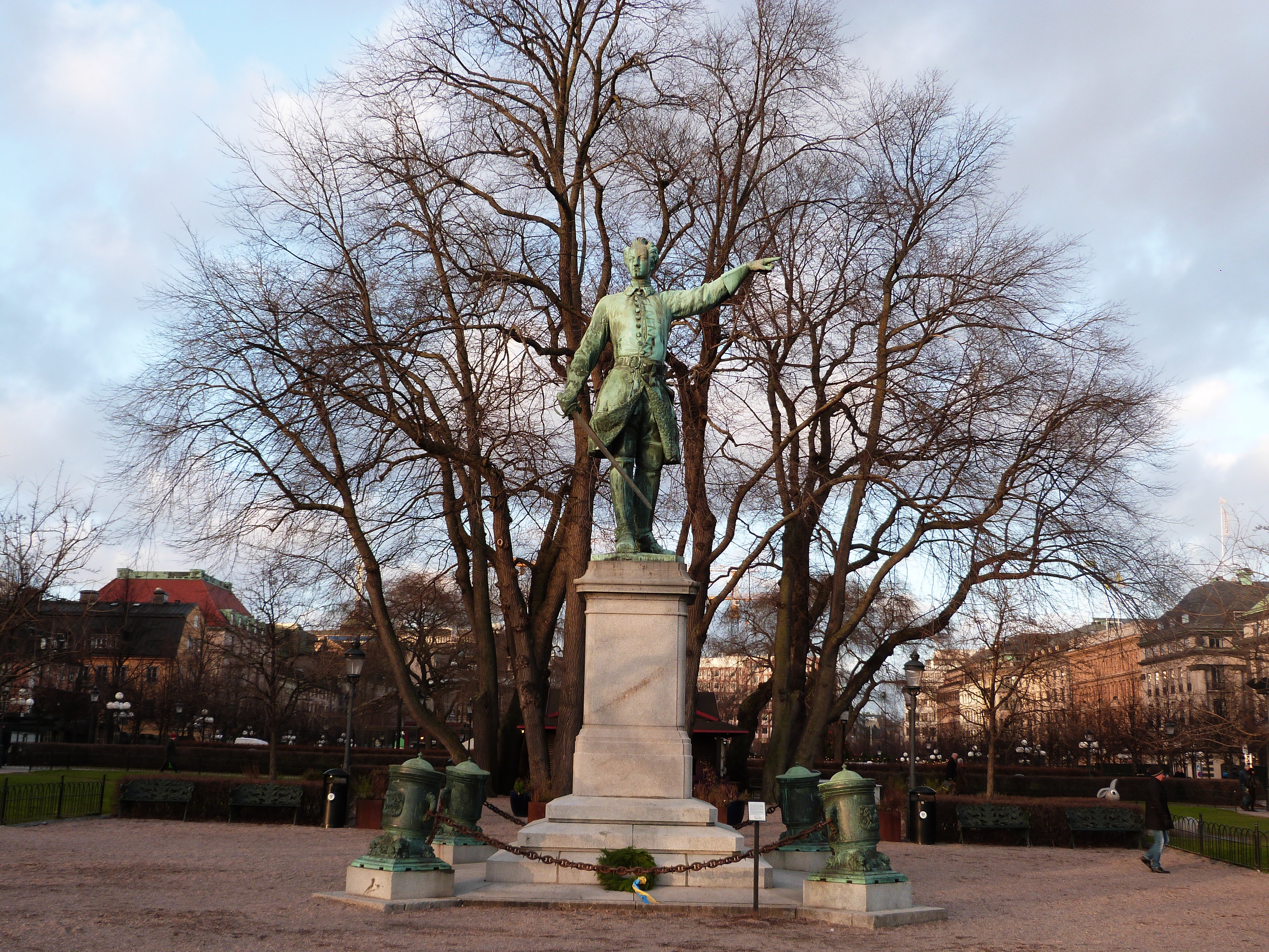 Statue of Charles XII in the Kungsträdgården or King's Garden