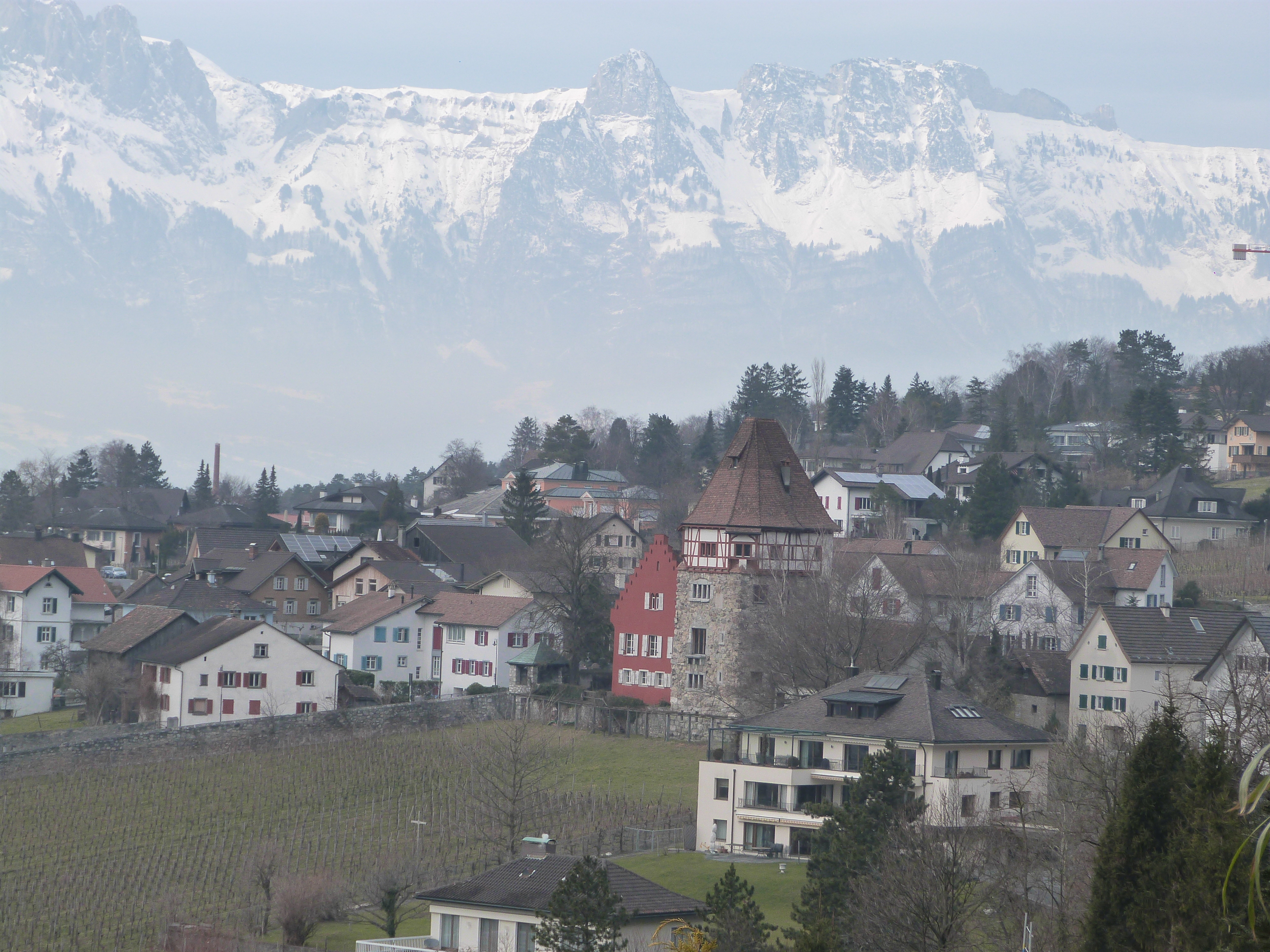 View over Vaduz