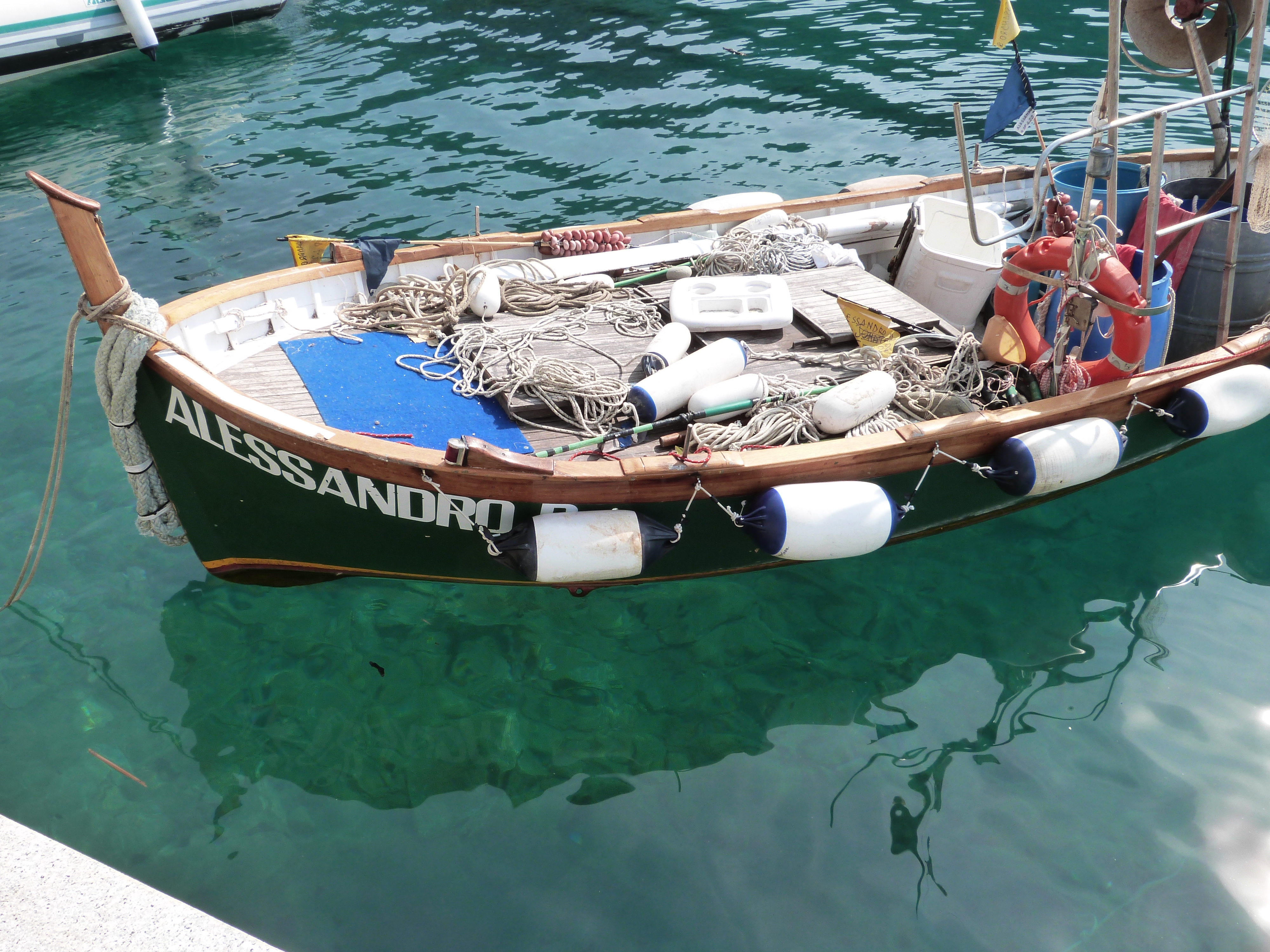 Boat in Monterosso harbour