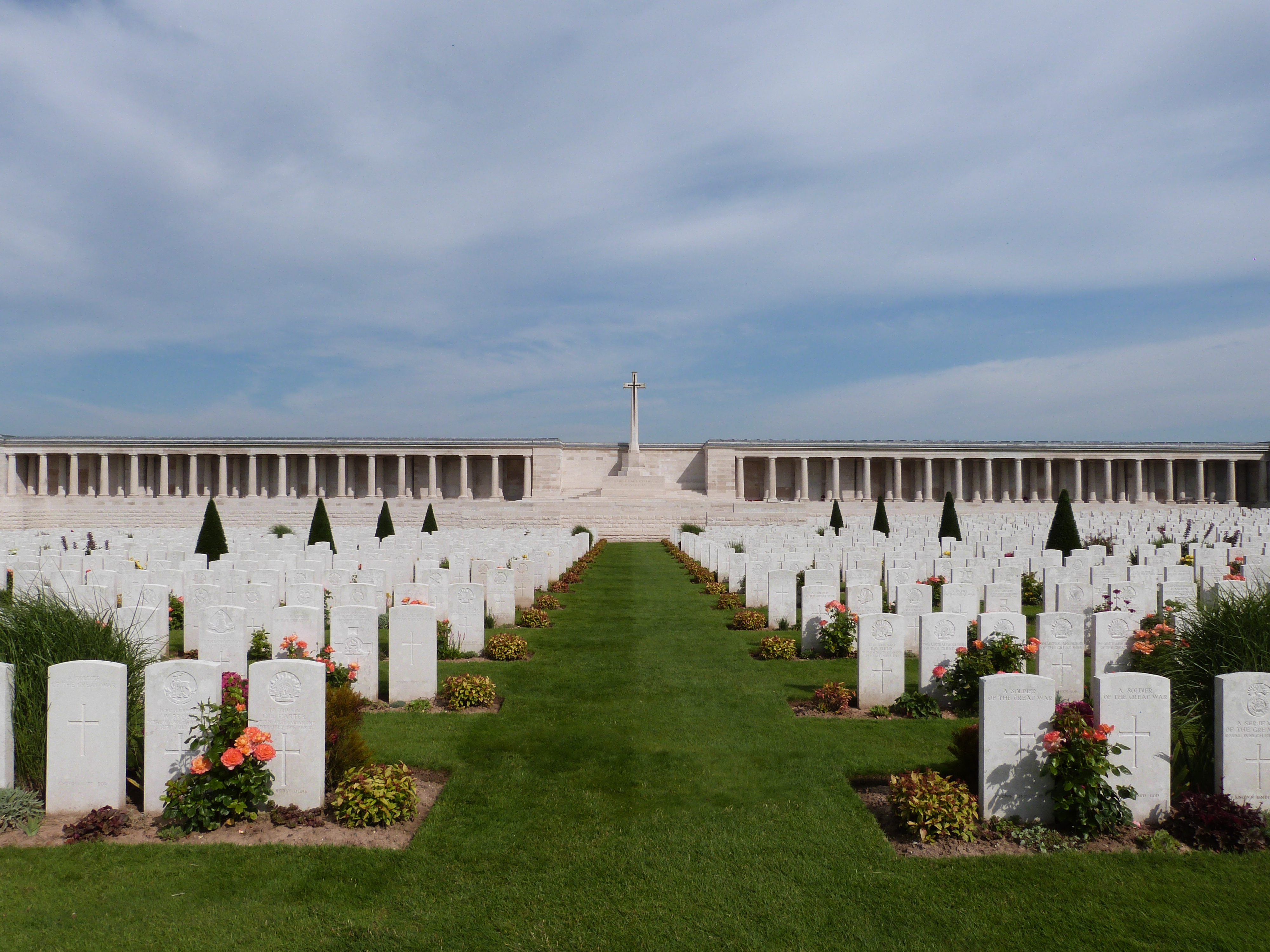 Graves at a British Military Cemetery in the Somme